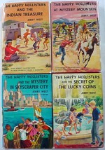 The Happy Hollisters 4 LOT Indian Treasure Mystery Mountain Skyscraper C... - £12.79 GBP