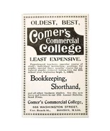 Comer&#39;s Commercial College 1897 Advertisement Victorian Boston School AD... - €17,15 EUR