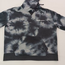 Champion RN#15763 Women's M Dyed Black Cotton Blend Hoodie Pullover Sweatshirt image 10