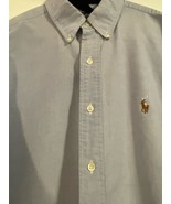 Polo Ralph Lauren Shirt Mens 16-33 Large Yarmouth Long Sleeve Stripe Fle... - $26.34 CAD