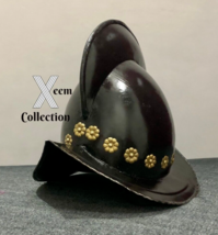 Black Spanish Morion Helmet Medieval Conquistador Costume Armor Helmet A... - £158.29 GBP
