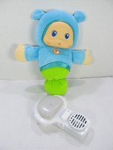 Gloworm 2011 Playskool Musical Light Up Glow Worm Blue Baby Plush Toy Doll - £11.09 GBP