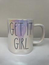 Rae Dunn Iridescent &quot;GET IT GIRL&quot; Ceramic Coffee Mug - £7.60 GBP
