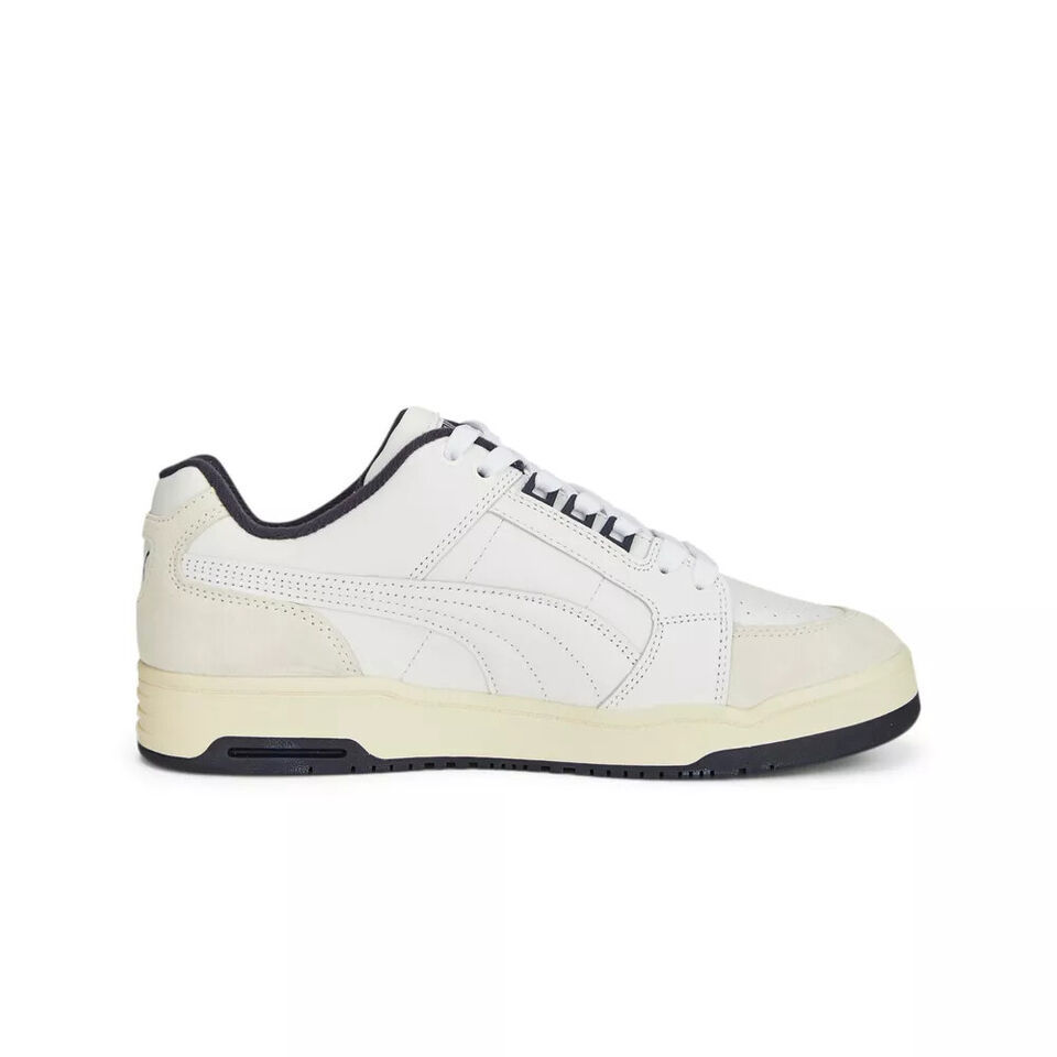 Puma Slipstream Lo Retro (Puma White/Navy) Men&#39;s Shoes 384692-09 - $35.99
