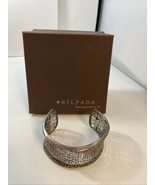 SILPADA Sterling Silver Woven Weave 7” Cuff Bracelet B1625 26.2g - $94.90 CAD