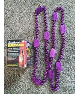 Southern Comfort Purple Beaded Necklaces 15&quot; Mardi Gras - £2.35 GBP