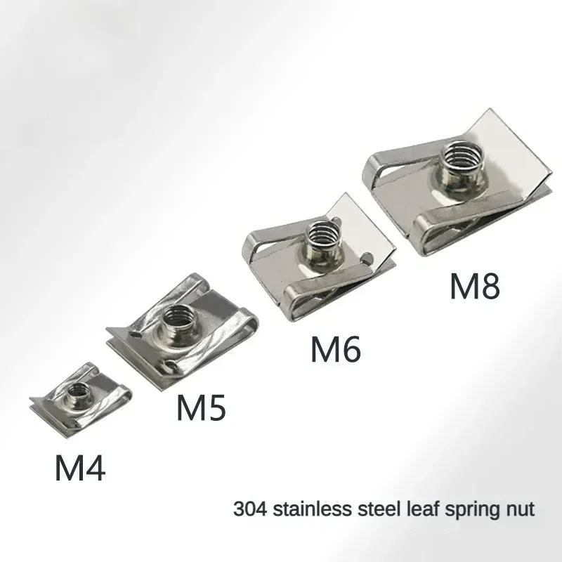 10pcs Stainless Steel U Type Clips with Thread M6 M5 M4 M8 8mm 5mm 6mm 4mm Reed - £8.73 GBP+