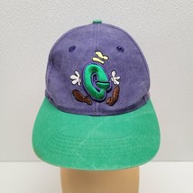 Vintage Disney Mickey Inc. Goofy G Snapback Hat Purple Green - $34.55