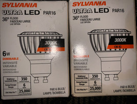 Sylvania Ultra LED 35W Using 6W Warm Dimmable PAR16 GU10 Base Flood Ligh... - £9.21 GBP