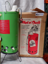 Vintage Hot n&#39; Quik Portable Instant Hot Water Maker 18&quot; x 7&quot; Camping Hu... - $118.79