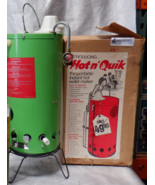 Vintage Hot n&#39; Quik Portable Instant Hot Water Maker 18&quot; x 7&quot; Camping Hu... - $162.39 CAD