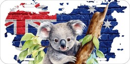 KOALA BEAR AUSTRALIA SKY TREE PERSONALIZE ALUMINUM METAL LICENSE PLATE 110 - £10.31 GBP+