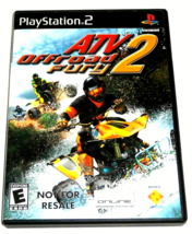 PS2 GAME ATV OFF ROAD 2 THRILLS  E RATED WITH ORIGINAL DISC MANUAL &amp; CASE - £2.39 GBP