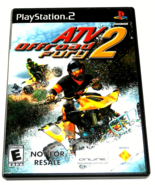 PS2 GAME ATV OFF ROAD 2 THRILLS  E RATED WITH ORIGINAL DISC MANUAL &amp; CASE - $3.00