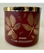 One Jar Bath &amp; Body works Leaves 3-Wick Scented candles 14.5 oz New - $21.73