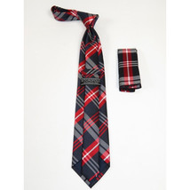 Men's Tie and Hankie Set Soft Microfiber Silky Vito Rofolo by J.Valintin VTR-35 image 2