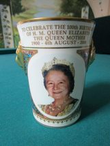 Caverswall Compatible With England 100TH Birthday Of The Queen Mother Cup Golden - $94.07