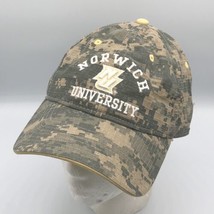 Norwich University Cadets VT Digi Camo Adjustable Strapback Hat Cap The Game - $19.79