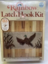 New Vintage Rainbow Creations Latch Hook Kit Mallard 15" x 36" - 1980's - $18.99