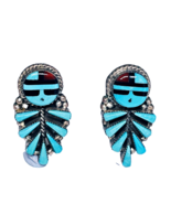 Zuni Turquoise Earrings NATIVE AMERICAN Make offer! - $271.24