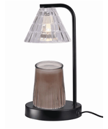Candle Warmer Lamp, Glass Shade, Black, Traditional, 10.5 Inch, 1 Count - $24.18