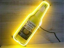 Corona Extra Bottle Neon Sign 14&quot;x10&quot; Beer Bar Light Artwork Man Cave Gift - £66.42 GBP