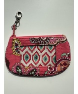 Vera Bradley zippered coin/license holder purse.  Pink, cotton, 3 x 5. - €8,64 EUR