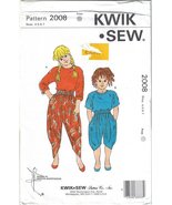 Kwik Sew #2008 Girls&#39; Tops &amp; Pants Sizes 4 5 6 7 Designed by Kerstin Mar... - £5.47 GBP