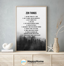 Meditation Zen Things Wall Art Motivational Inspirational Quotes Office Decor - £18.80 GBP+