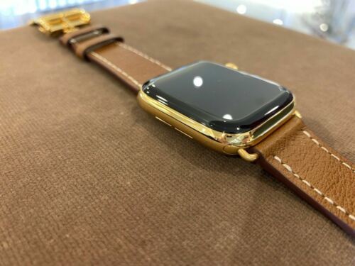 24k Gold Plated 45mm Apple Watch Series 9 Custom Stainless Steel GPS LTE O2 Item image 5