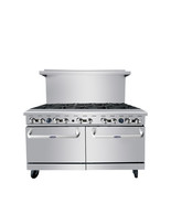 60in 10 Burner Range Full Oven Atosa Cookrite AGR-10B LP / Nat Gas Free ... - $5,725.22 CAD