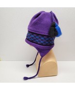 Vintage Maureen of the Mews Purple Winter Fleece Ski Beanie Tassel Blue ... - £19.33 GBP