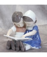 B&amp;G Bing Grondahl Children Boy and Girl Reading A Book Denmark  #1567 - $53.76 CAD