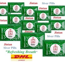 25 / 50 pcs JINTAN SILVER PILLS Japanese Relief Sore Throat Refreshing Breath - £28.45 GBP+