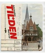 Air Canada Ticket Jacket Ticket Boarding Pass Luggage Tag Wander Through... - £15.64 GBP
