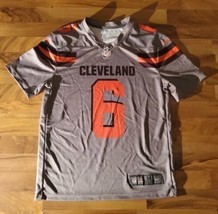 Baker Mayfield MEDIUM Cleveland Browns #6 Gray Nike Dri-Fit NFL Football Jersey - £25.43 GBP