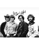 CREDENCE CLEARWATER REVIVAL SIGNED PHOTO X3 - John Fogerty, ++ w/COA - £463.49 GBP