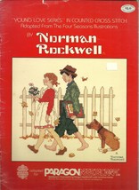 Norman Rockwell Young Love Series Vintage Cross Stitch Pattern Booklet 4... - $6.99
