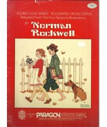 Norman Rockwell Young Love Series Vintage Cross Stitch Pattern Booklet 4... - £5.57 GBP