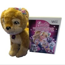 2PC Set Barbie Groom and Glam Pups Wii Game Russ Berrie Stuffed Dog Plush - £16.76 GBP