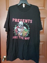 Star Wars Mandalorian/Baby Yoda&quot;Presents Are The Way&quot; Christmas T SIZE XL  - £11.87 GBP