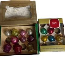 Vintage Shiny Brite Mercury Glass Ornament Balls Mini Ornaments - £30.79 GBP