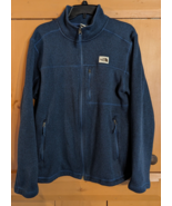 The North Face Knit Full Zip Sweater Jacket Mens L Blue Outdoors Fleece ... - £22.71 GBP