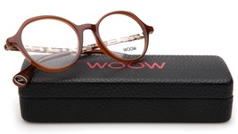 New Woow Get Ready 1 Col 0166 Opaque Tobacco Eyeglasses Frame 48-18-140 B44mm - £142.55 GBP