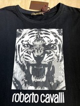 Roberto Cavalli Lion Logo T-SHIRT Size: Xl (Extra Large) New Ship Free Cotton - £270.23 GBP