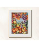 Fall Harvest cross stitch fruit pattern pdf - Autumn garden embroidery autumn - $16.49