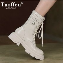 Fen size 33 40 women real leather shoes low heels buckle cool punk style fashion winter thumb200