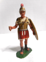 HONG KONG Britains Roman Legionair Gladiator Marius? Figure Red Diamond Shield - £8.38 GBP