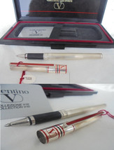 VALENTINO BALL PEN in silver sterling 925 and lacque Italy In gift box w... - £55.13 GBP