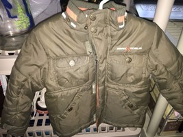 ZeroXposur Kids Jacket Size 12 M Olive and Orange Winter Coat Baby - £11.15 GBP